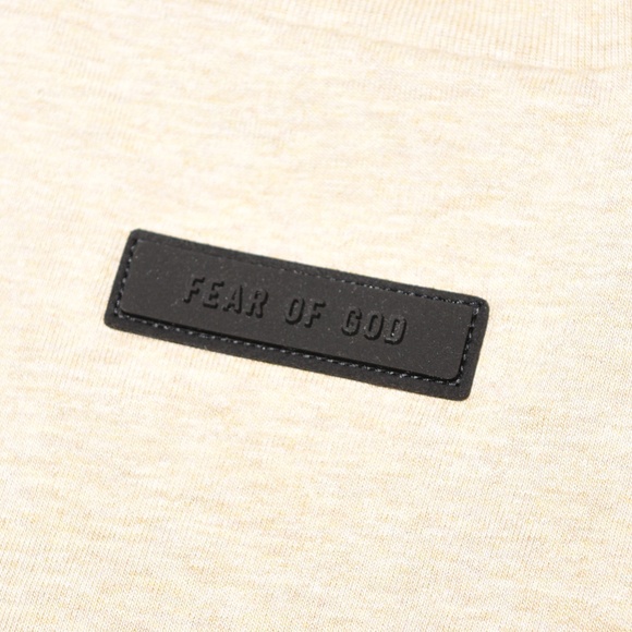 Fear of God Essentials V Neck 'Gold Heather' Tee - Picture 6 of 9